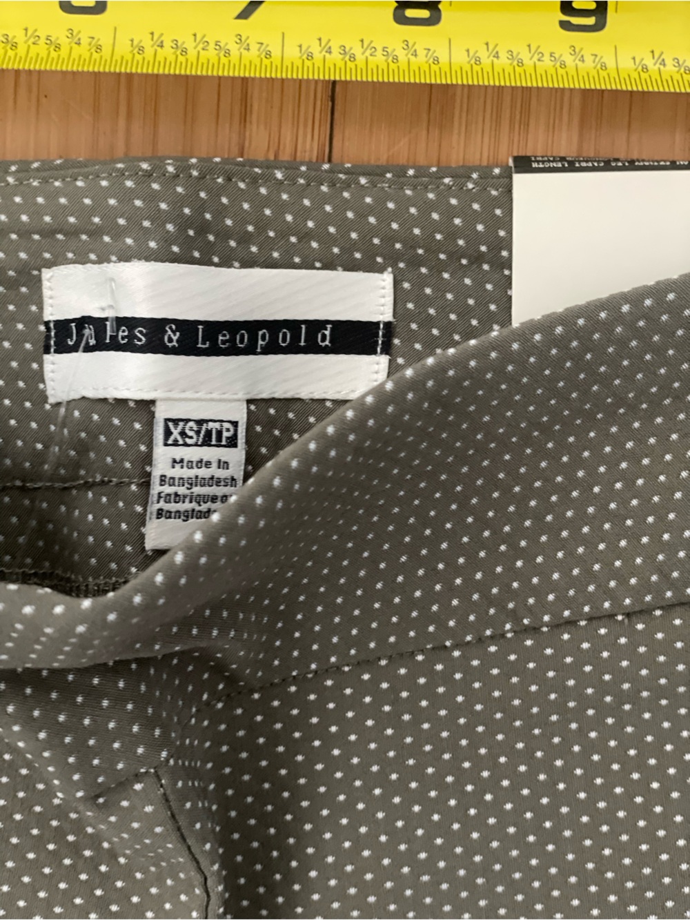 Jules & Leopold Gray Dot Ankle Crop Pants - Picture 4 of 8
